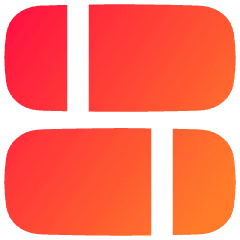 Dashboard Horizontal Rectangle Split 2 Icon from Flex Gradient Set
