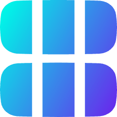 Dashboard Horizontal Rectangle Thirds Icon from Flex Gradient Set