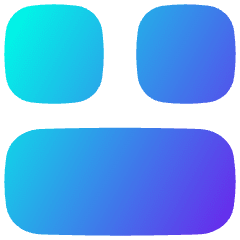 Dashboard Square Horizontal Rectangle 2 Icon from Flex Gradient Set