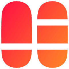 Dashboard Vertical Pills Split 4 Icon from Flex Gradient Set