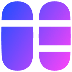 Dashboard Vertical Pills Split 5 Icon from Flex Gradient Set