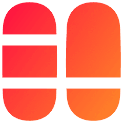 Dashboard Vertical Pills Split 6 Icon from Flex Gradient Set