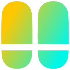 Dashboard Vertical Pills Split Bottom Icon from Flex Gradient Set