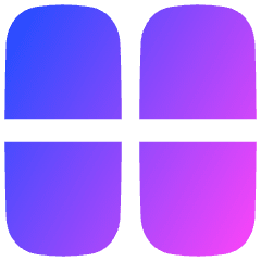 Dashboard Vertical Rectangle Half Icon from Flex Gradient Set