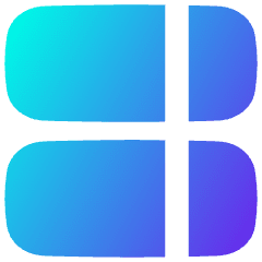 Dashboard Vertical Rectangle Split Right Icon from Flex Gradient Set