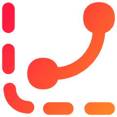 Curves Levels Graph Icon from Flex Gradient Set