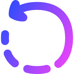 Rotate Left Icon from Flex Gradient Set