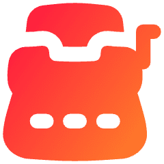 Typewriter Icon from Flex Gradient Set