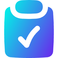 Clipboard Check Icon from Flex Gradient Set