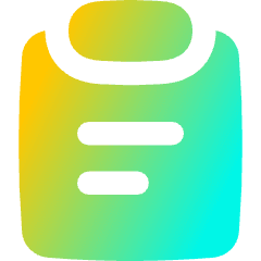 Clipboard Text Icon from Flex Gradient Set