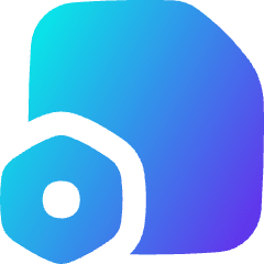 Document Setting Bolt Nut Icon from Flex Gradient Set