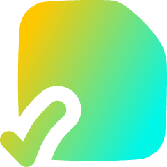 File Check Alternate Icon from Flex Gradient Set