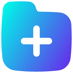 Folder Add Icon from Flex Gradient Set