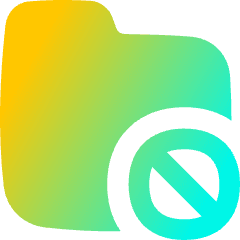 Folder Block Icon from Flex Gradient Set