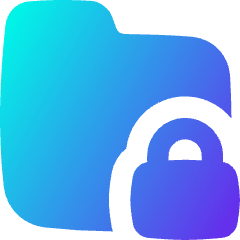 Folder Lock Icon from Flex Gradient Set