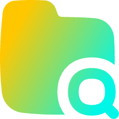 Folder Search Icon from Flex Gradient Set