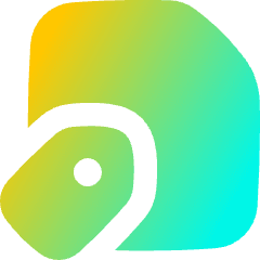 Label File Tag Icon from Flex Gradient Set