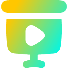 Slide Show Play Icon from Flex Gradient Set