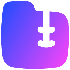Zip Folder Icon from Flex Gradient Set
