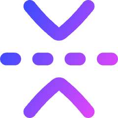 Flip Vertical Arrow 1 Icon from Flex Gradient Set