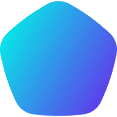 Pentagon Icon from Flex Gradient Set