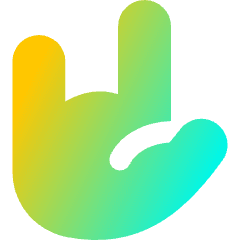 Love Hand Icon from Flex Gradient Set