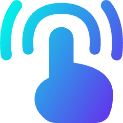 One Finger Double Tap Icon from Flex Gradient Set