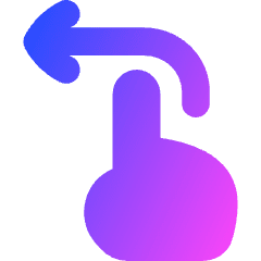 Swipe Left Icon from Flex Gradient Set