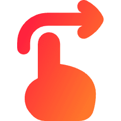 Swipe Right Icon from Flex Gradient Set