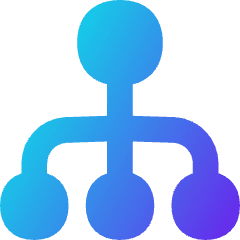 Hierarchy 2 Icon from Flex Gradient Set