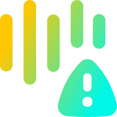 Voice Warning Icon from Flex Gradient Set