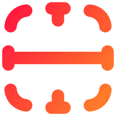 Border Horizontal Icon from Flex Gradient Set