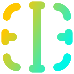 Border Vertical Icon from Flex Gradient Set