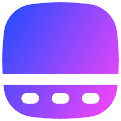 Layout Bottom Bar Icon from Flex Gradient Set