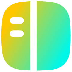 Layout Left Sidebar Icon from Flex Gradient Set