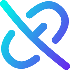 Broken Link 2 Icon from Flex Gradient Set