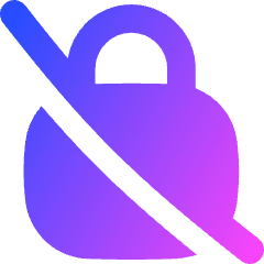 Disabled Padlock Icon from Flex Gradient Set