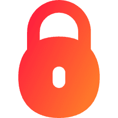 Padlock Circle 1 Icon from Flex Gradient Set