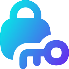 Padlock Key Icon from Flex Gradient Set