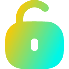 Padlock Square 2 Icon from Flex Gradient Set