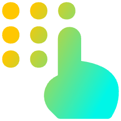 Dial Pad Finger 1 Icon from Flex Gradient Set
