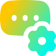 Login Setting Gear Icon from Flex Gradient Set