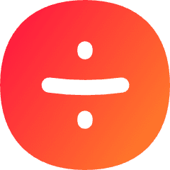 Division Circle Icon from Flex Gradient Set