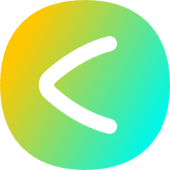 Less Than Sign Circle Icon from Flex Gradient Set