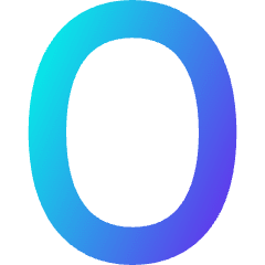 Number Zero Icon from Flex Gradient Set