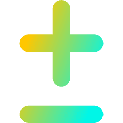 Plus Minus 2 Icon from Flex Gradient Set