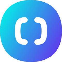 Square Brackets Circle Icon from Flex Gradient Set