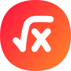 Square Root X Circle Icon from Flex Gradient Set