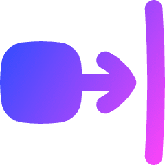 Move Right Icon from Flex Gradient Set