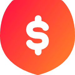 Money Shield Icon from Flex Gradient Set